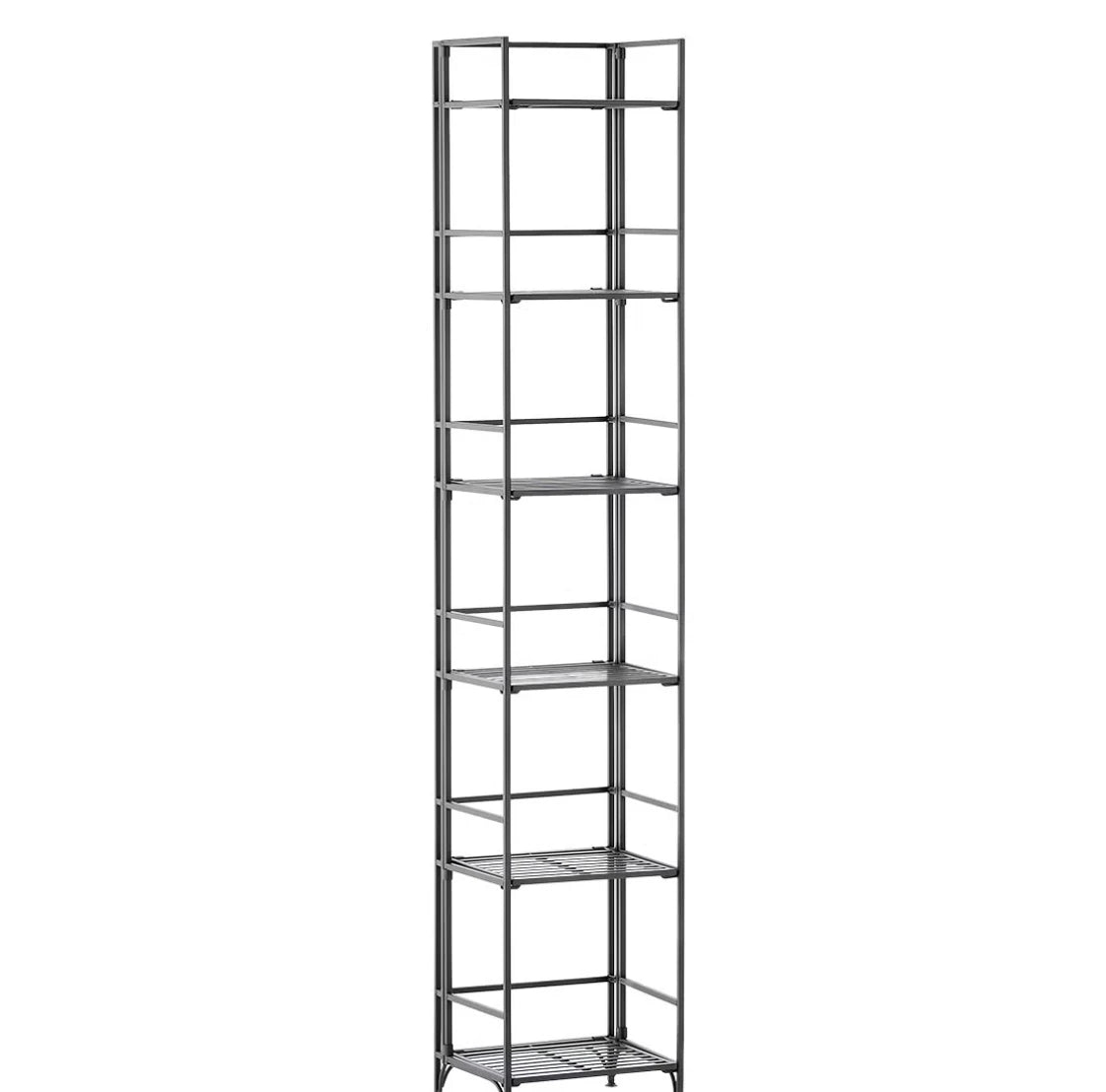 Iron Folding Tower Storage Rack Space Saving Organizer