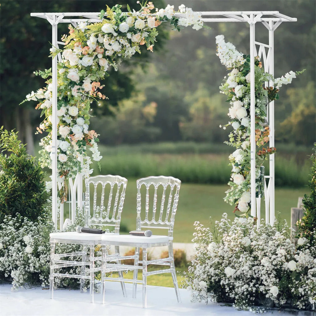 Frame Stereoscopic Garden Arch Arbor Metal Wedding Pergola Decor