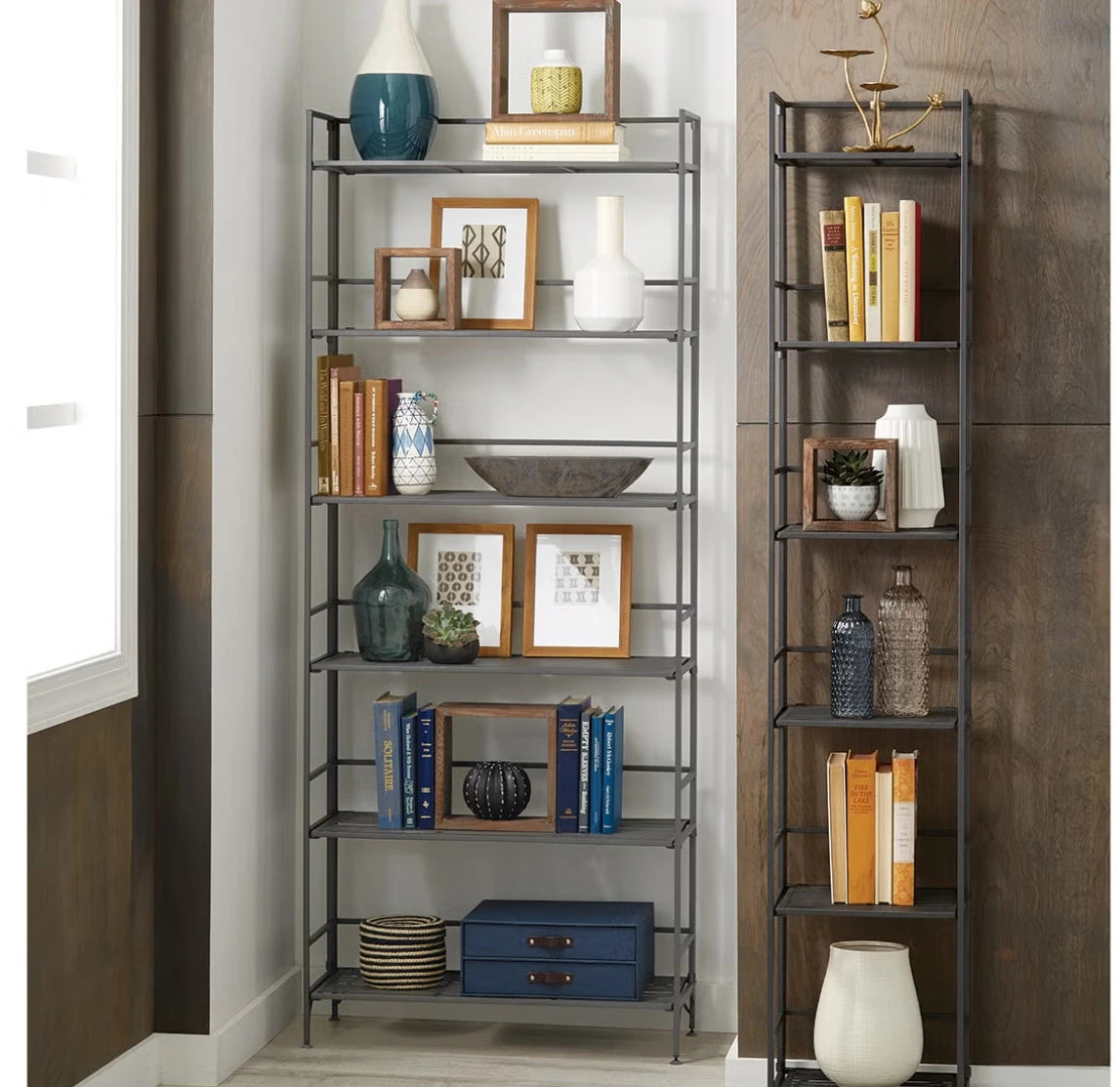 Iron Folding Tower Storage Rack Space Saving Organizer