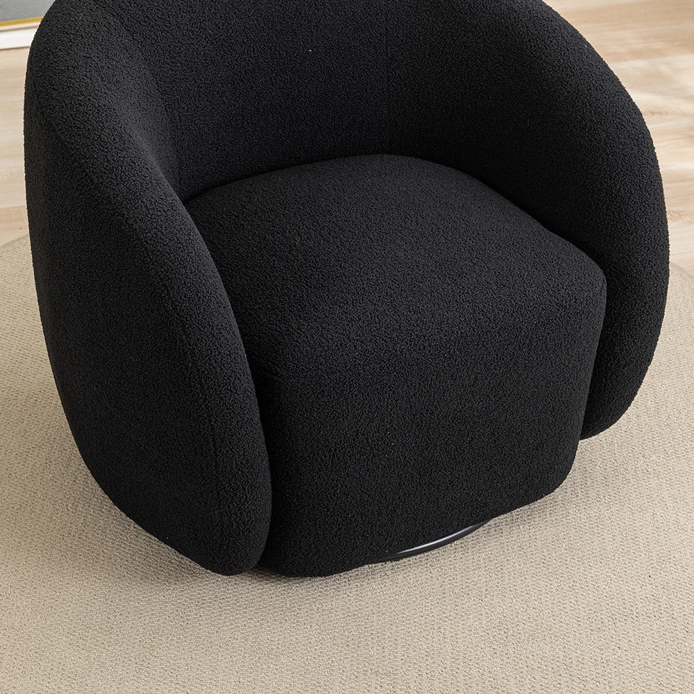 SEYNAR Modern Velvet 360 Degree Swivel Armchairs Set of 2