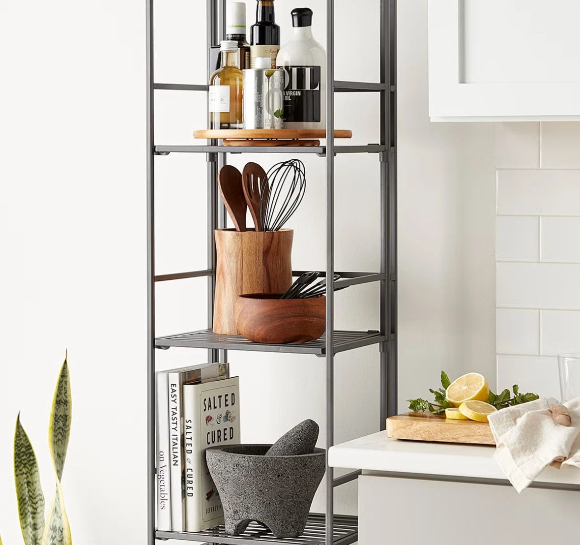 Iron Folding Tower Storage Rack Space Saving Organizer