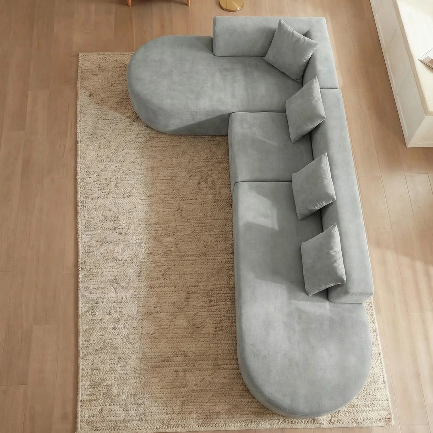 L Shaped Oversized Modular Sectional Sofa For Living Room