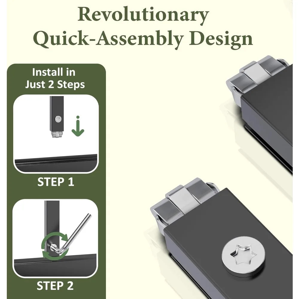 Greenhouse for Outdoors 4x6 FT, Polycarbonate Green House with Roof Vent and Quick Setup Structure, Aluminum Greenhouse
