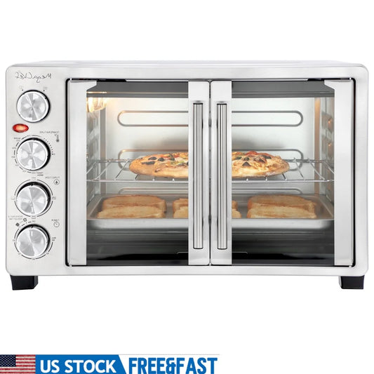 XMSJ 30 Quart Electric Toaster Oven French Door Multi Function